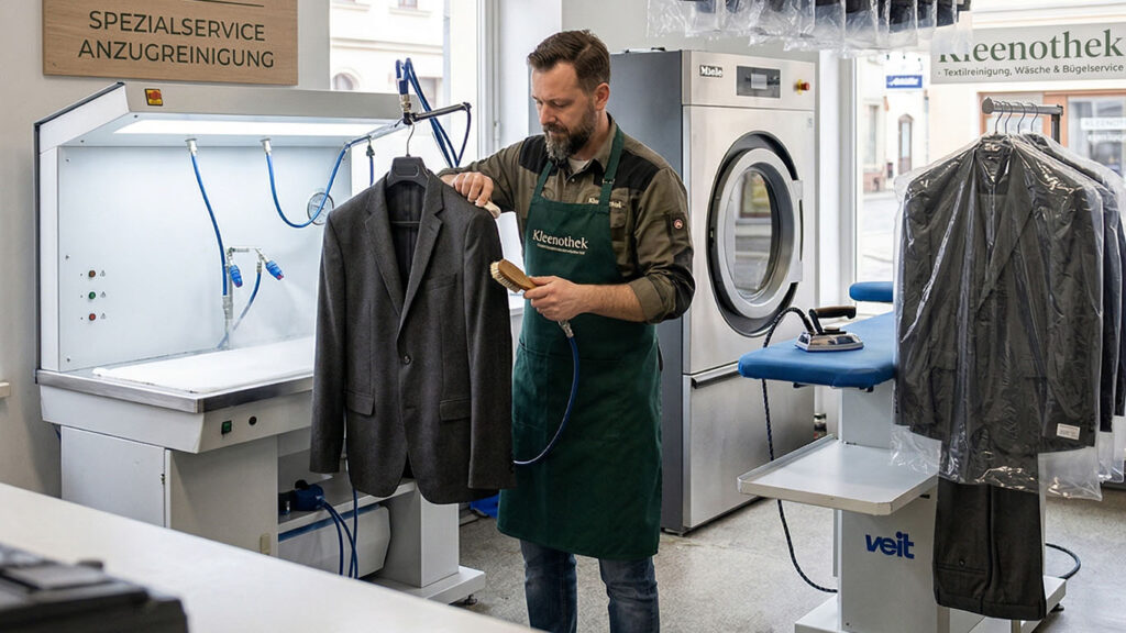 Anzeugreinigung in der Kleenothek Görlitz